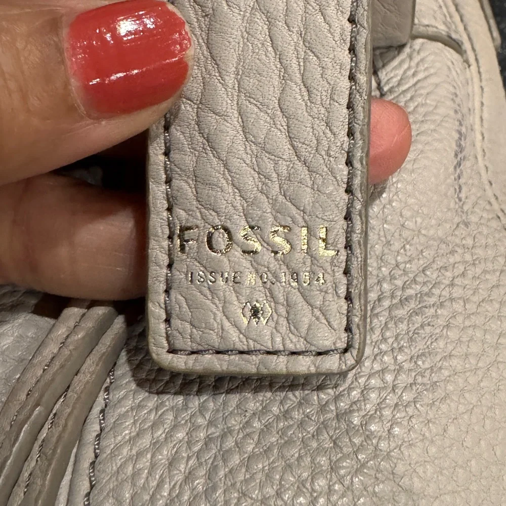 Fossil Gray Hobo Bag with Relaxed Design